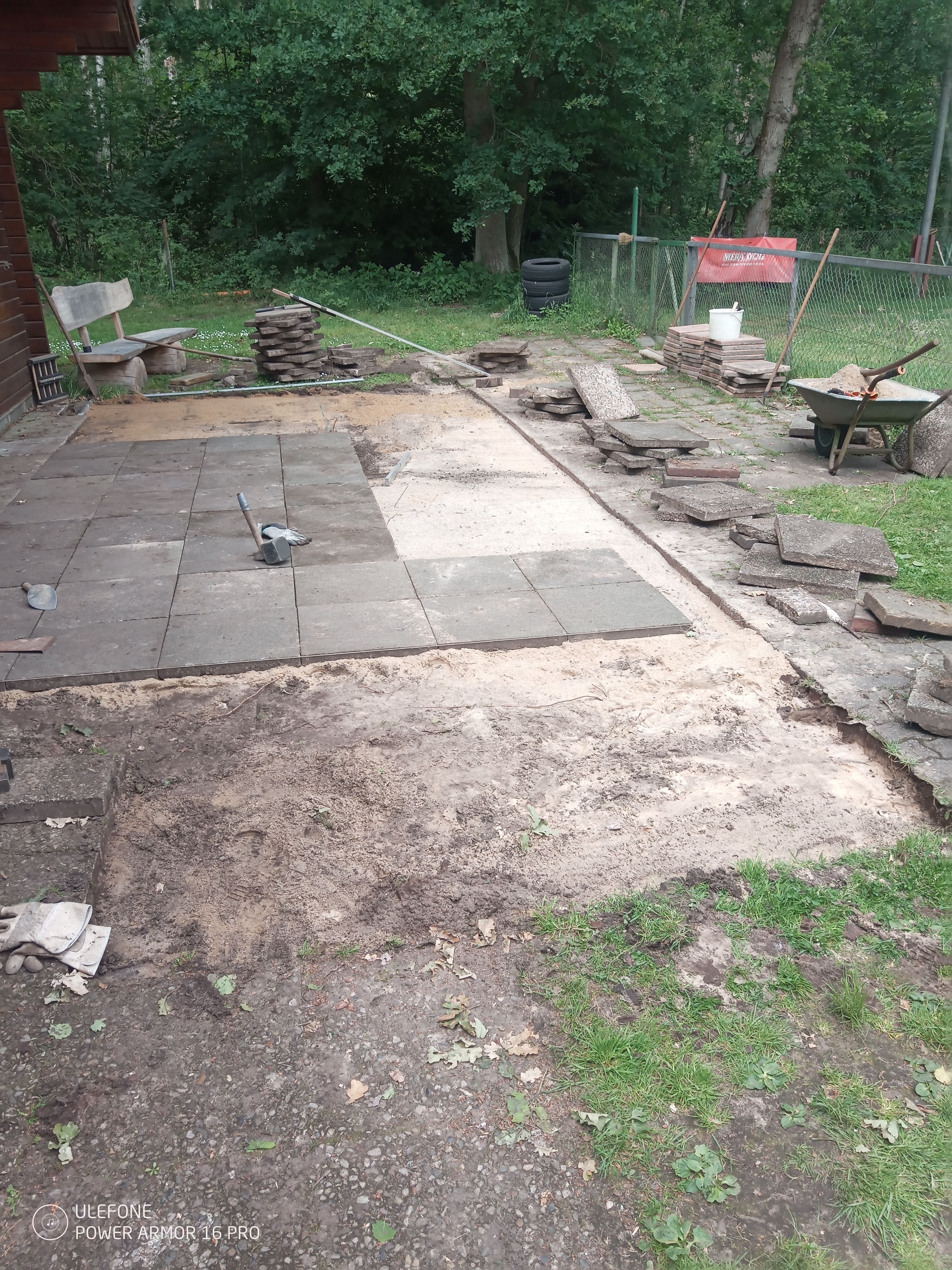 Viel Arbeit vor dem Vereinsheim